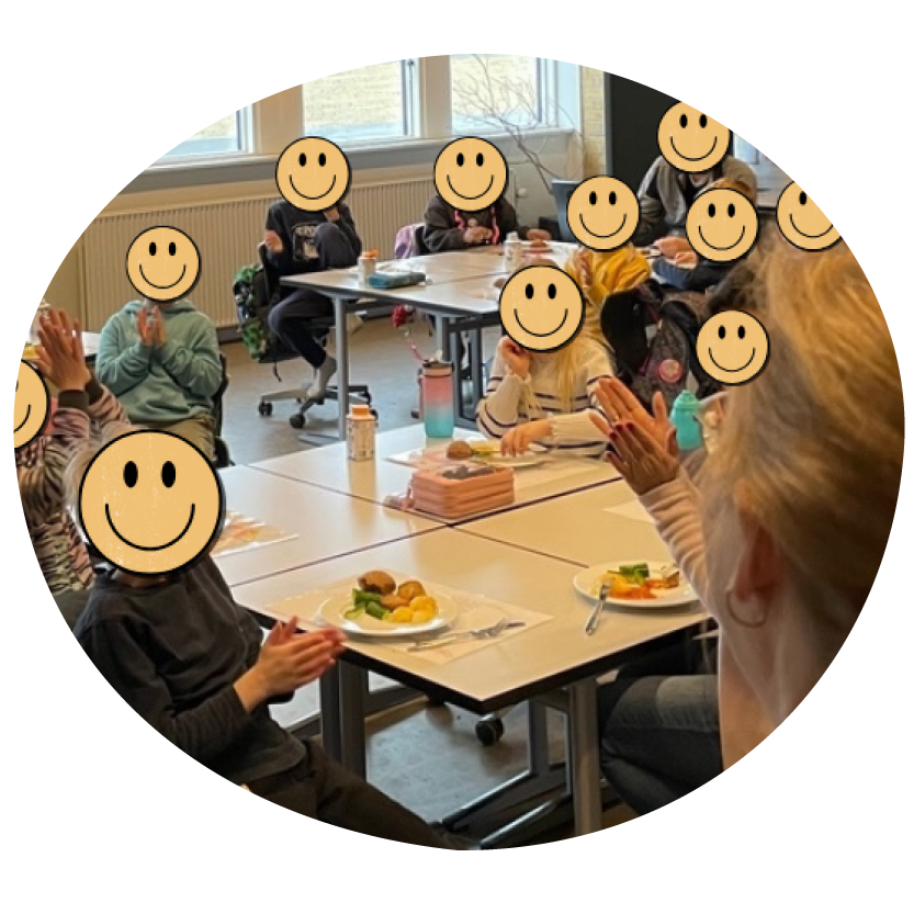 Børn der spiser skolemad